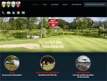Tablet Screenshot of golfduvaudreuil.com